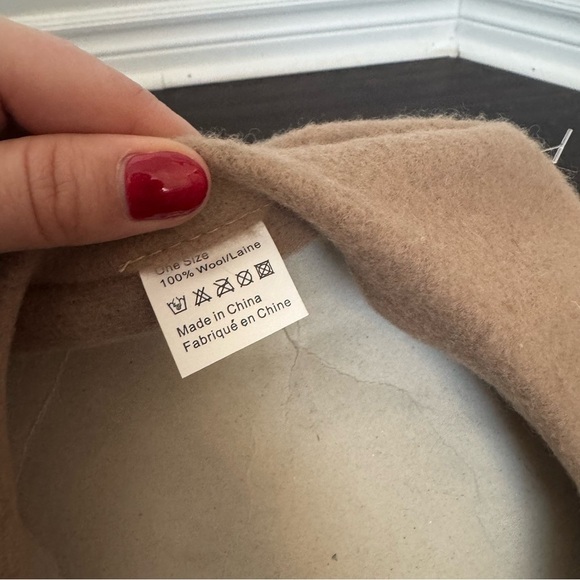 NWT 100% Wool Beret European chic boho artsy - Picture 5 of 5